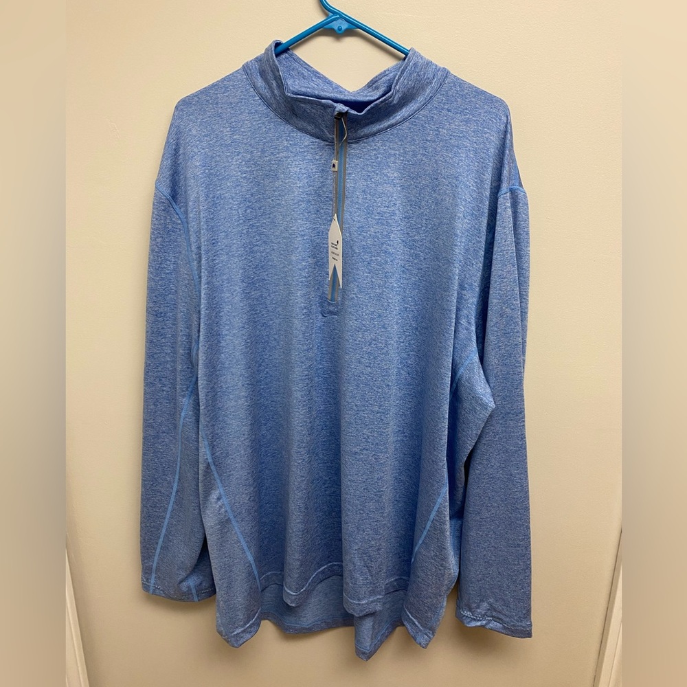 XXL light blue 1764 half zip pullover